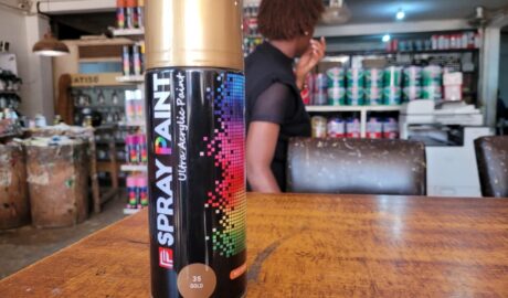 Spray Paint (Gold) - Ultra Acrylic Paint for sale at the best prices in Kampala, Uganda at raeK Chemicals Ltd